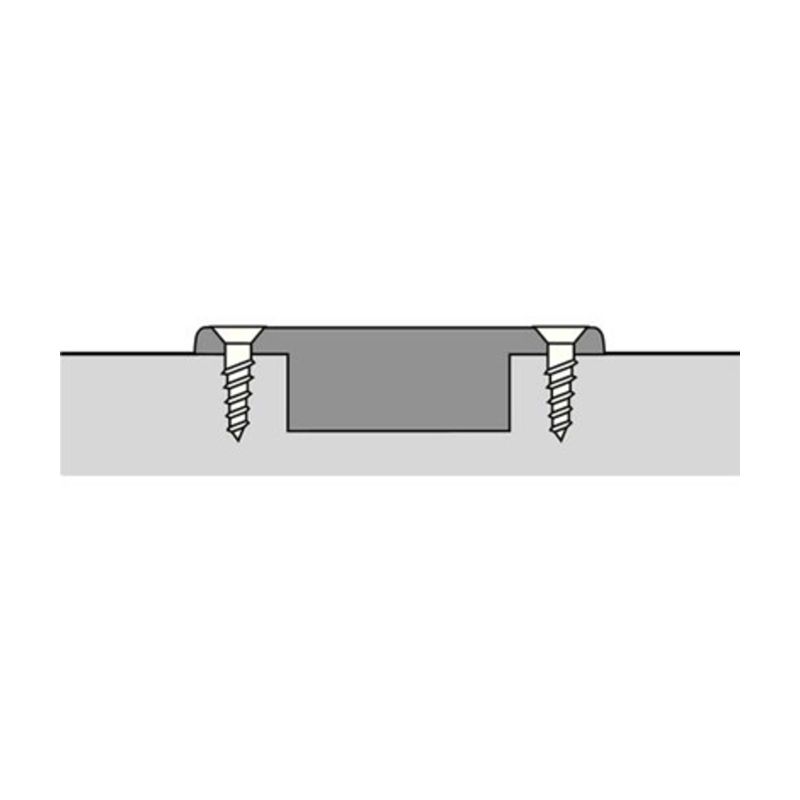 Hettich - angle hinge with integrated silent system, nickel plated, inset, Opening angle 95?, TH-drilling pattern 52 x 5.5 mm, for screwing on - Image 3