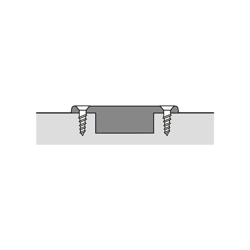 Hettich - angle hinge W45 with integrated silent system, nickel plated, inset, Opening angle 95?, TH-drilling pattern 52 x 5.5 mm, for screwing on - Image 3