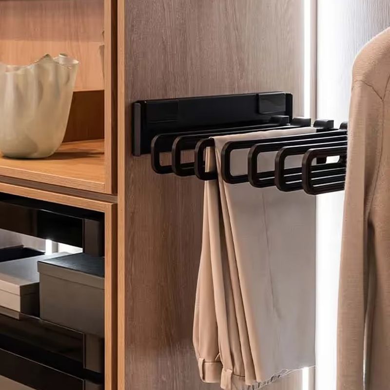 Kesseböhmer Trouser hanger side pull-out with 7 hangers, Conero, W 457 mm, D 475 mm, Black - Image 4