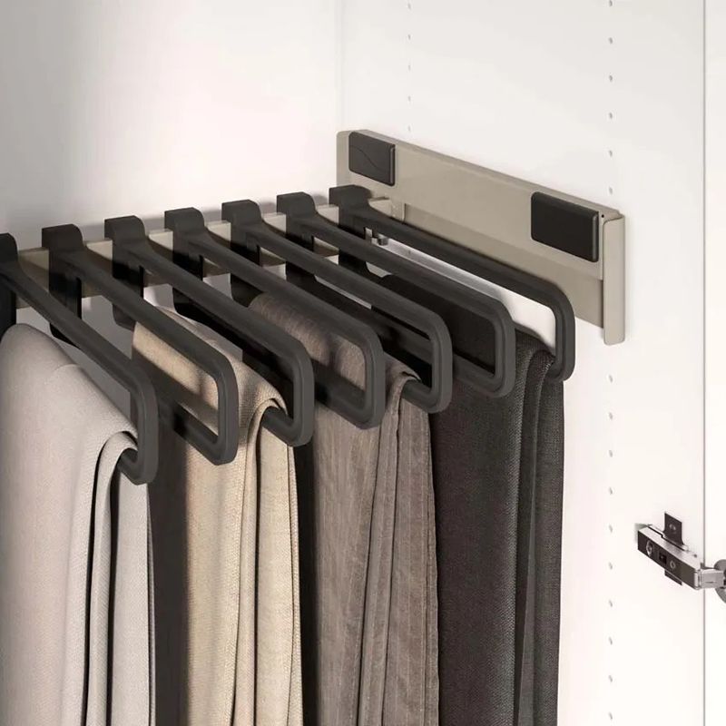 Kesseböhmer Trouser hanger side pull-out with 7 hangers, Conero, W 457 mm, D 475 mm, Champagne - Image 2