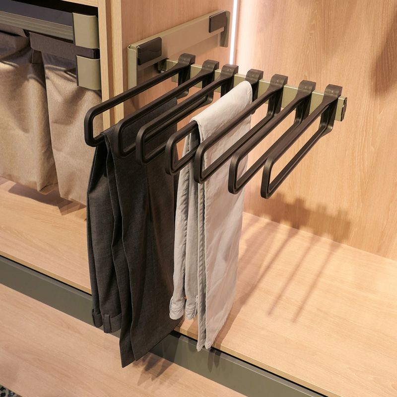 Kesseböhmer Trouser hanger side pull-out with 7 hangers, Conero, W 457 mm, D 475 mm, Champagne - Image 3