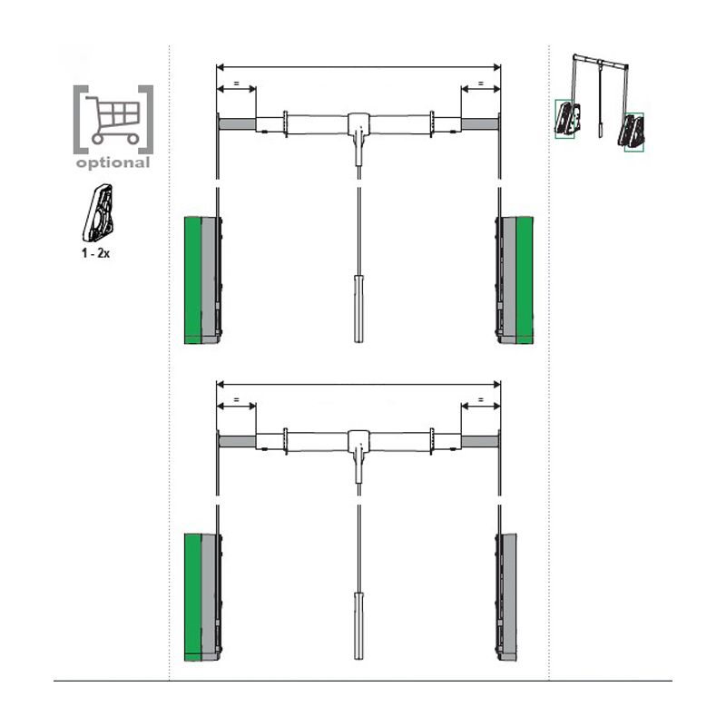 Kesseböhmer - CONERO Wardrobe lift shim, Black - Image 3