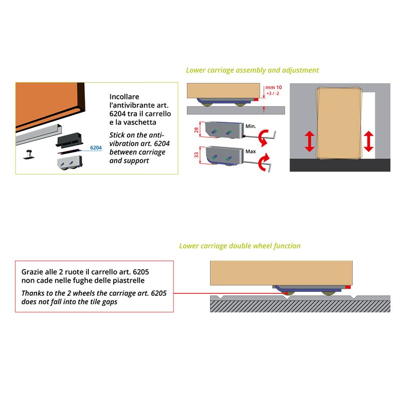 VILLES - Invisible sliding system for wooden doors 120cm - Image 8