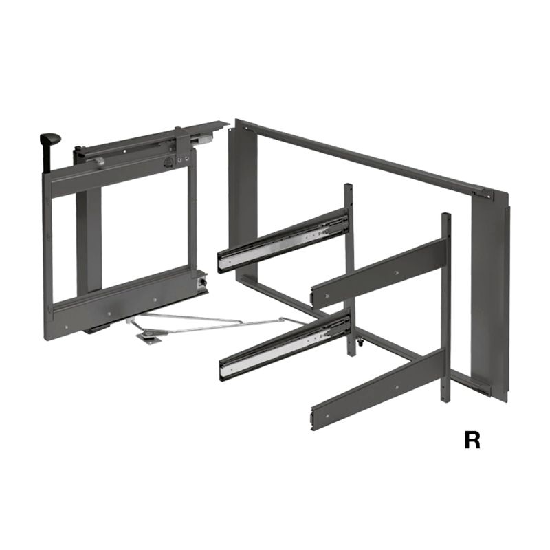 EXCLUSIVE - PEKA Corner pull-out Magic Corner Comfort, with Soft close mechanism and 36 kg load capacity, Swings out Right, Anthracite - Image 4