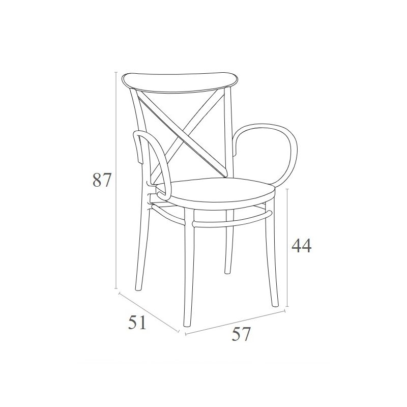 Siesta - Cross XL Armchair for indoor and outdoor, White - Image 4