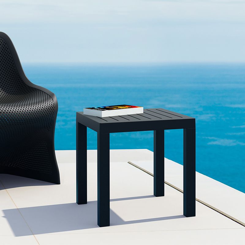 Siesta - Ocean Side Table 45cm, square, for indoor and outdoor use Black - Image 4