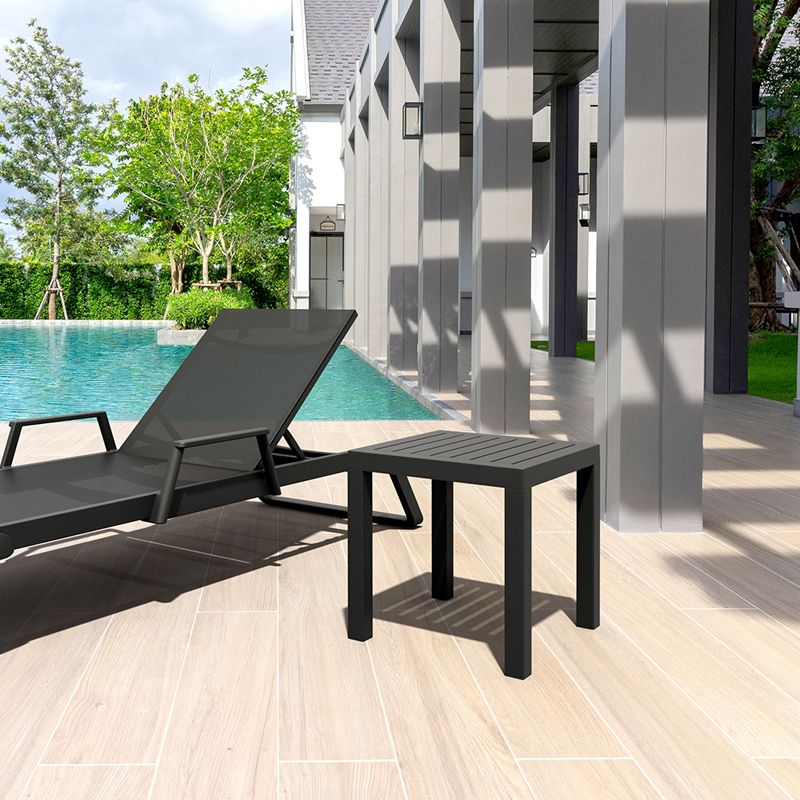 Siesta - Ocean Side Table 45cm, square, for indoor and outdoor use Black - Image 5