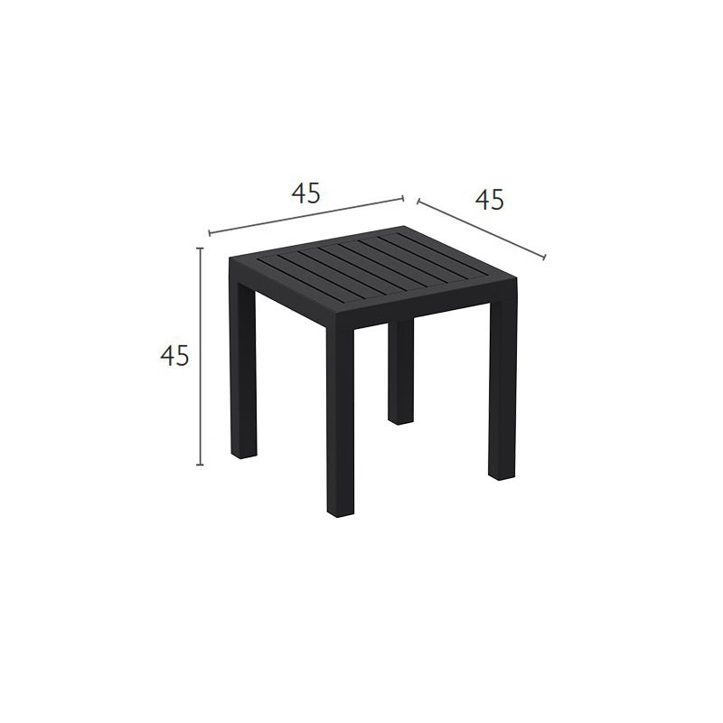 Siesta - Ocean Side Table 45cm, square, for indoor and outdoor use Black - Image 8