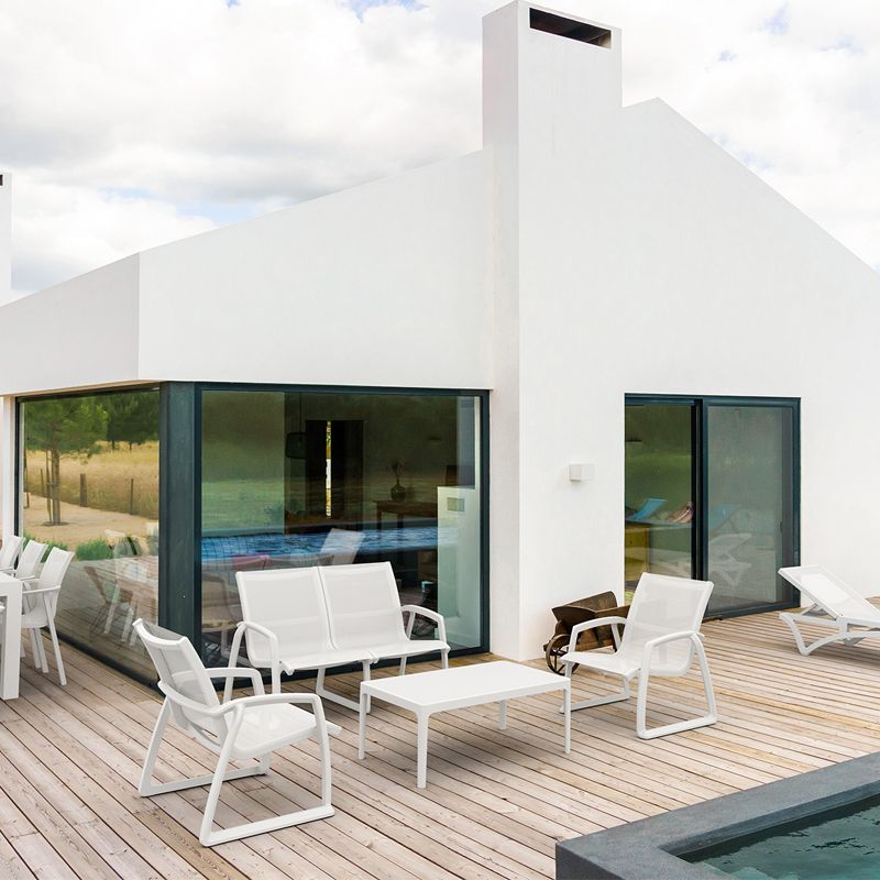 Siesta Exclusive - Pacific Lounge Sofa Set With Arms For indoor and outdoor use, White - Image 2