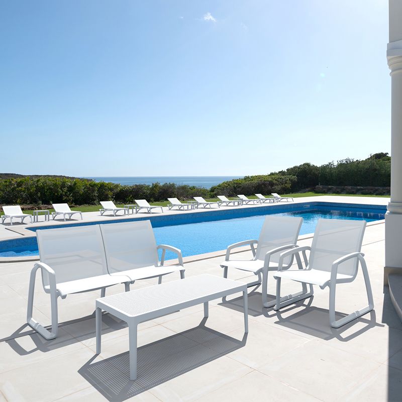 Siesta Exclusive - Pacific Lounge Sofa Set With Arms For indoor and outdoor use, White - Image 3