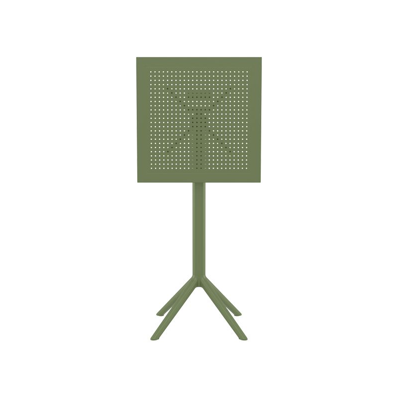 Siesta - Sky folding bar table 60cm, square, for indoor and outdoor use Olive Green - Image 3