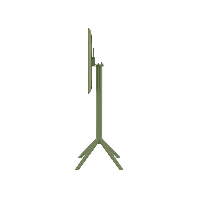 Siesta - Sky folding bar table 60cm, square, for indoor and outdoor use Olive Green - Image 5
