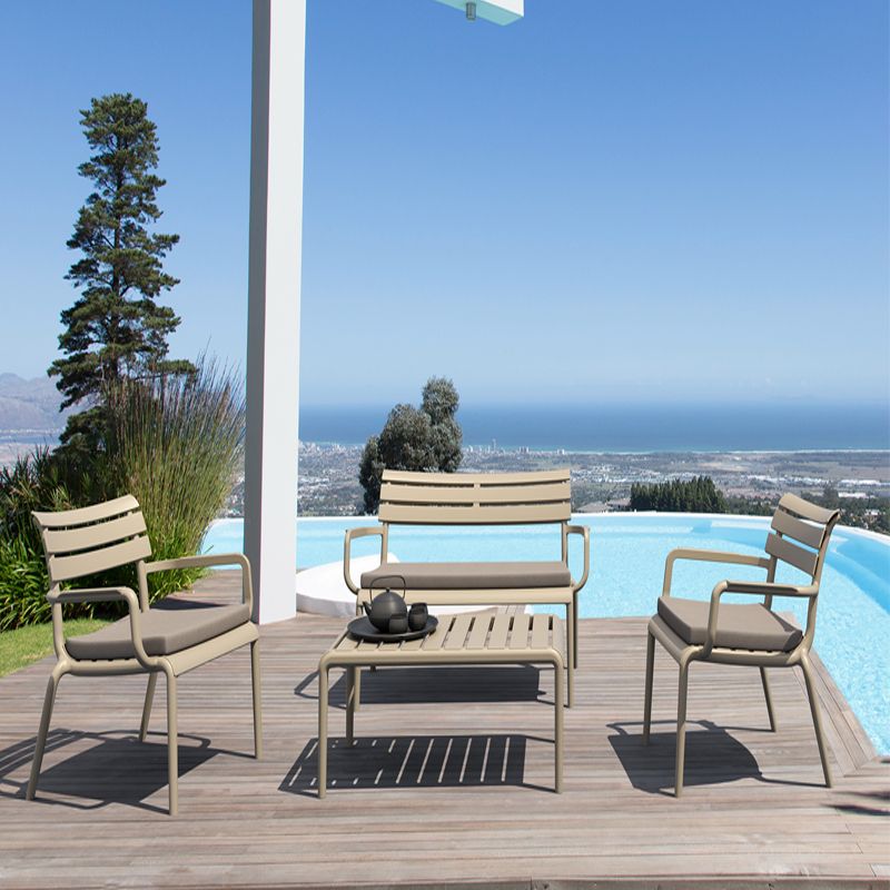 Siesta Exclusive - Paris Lounge sofa set with arms, For indoor and outdoor use, Taupe - Image 2