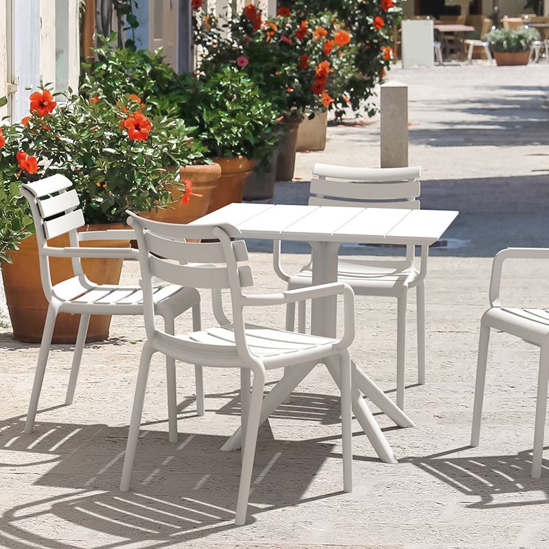 Siesta Exclusive - Paris Table 80cm, Square, For indoor and outdoor use, White - Image 4
