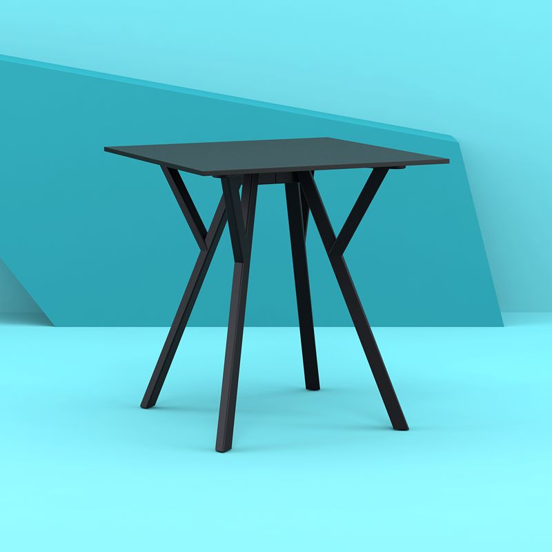 Siesta - Paris table 70cm, square, For indoor and outdoor use, Black - Image 3