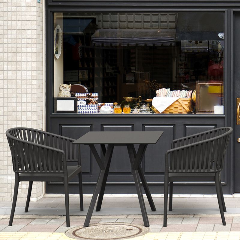 Siesta - Paris table 70cm, square, For indoor and outdoor use, Black - Image 4