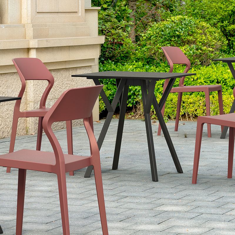 Siesta - Paris table 70cm, square, For indoor and outdoor use, Black - Image 5