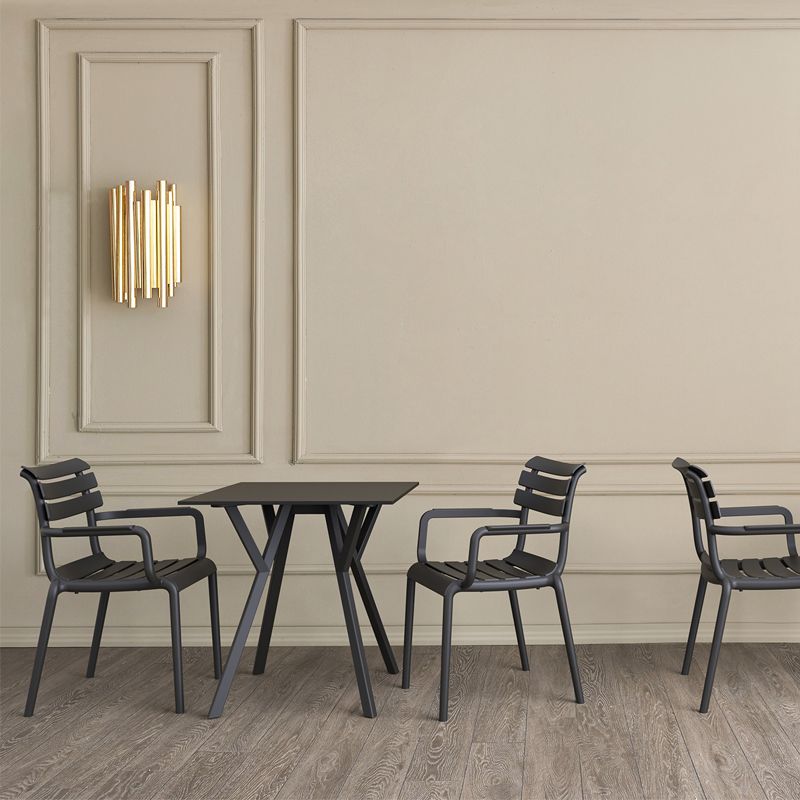 Siesta - Paris table 70cm, square, For indoor and outdoor use, Black - Image 6