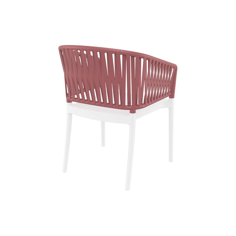 Siesta - Portofino Armchair for indoor and outdoor use White Marsala - Image 4