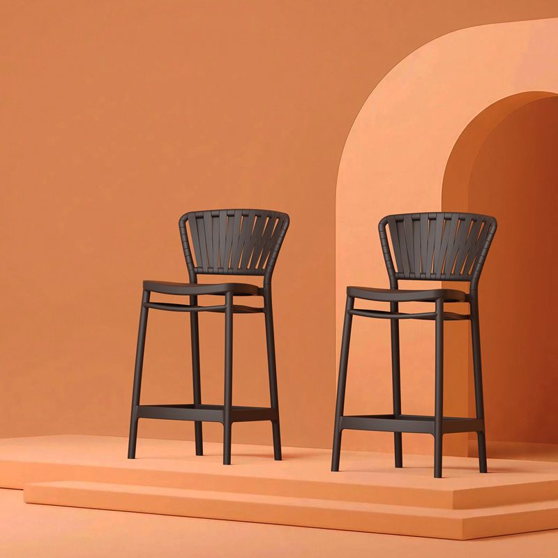 Siesta - Portofino barStool for indoor and outdoor use Black - Image 7