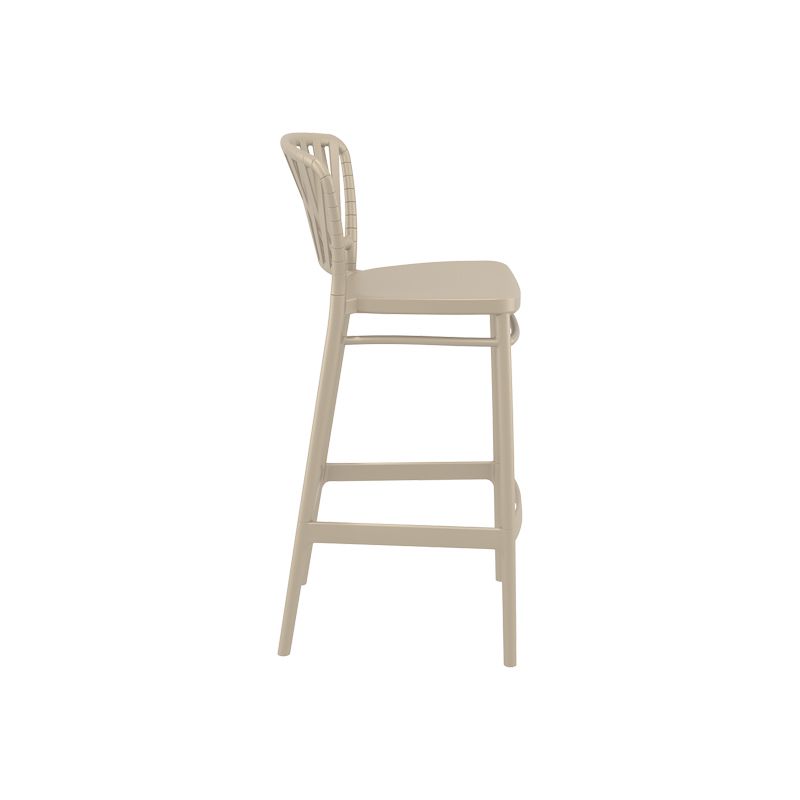 Siesta - Portofino barStool for indoor and outdoor use Taupe - Image 3