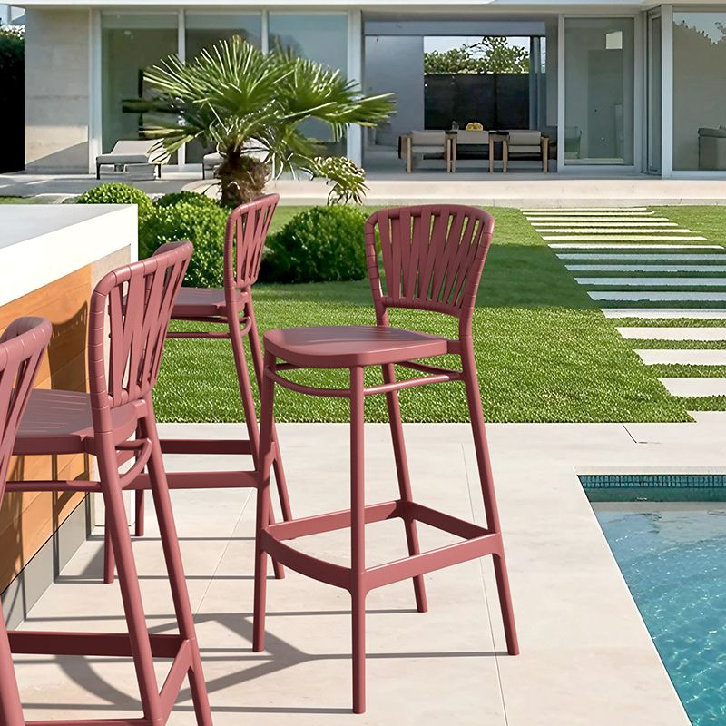 Siesta - Portofino barStool for indoor and outdoor use Marsala - Image 7