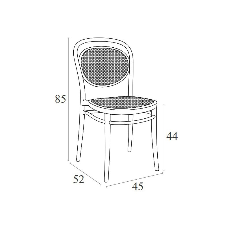Siesta - Marcel stacking chair for indoor and outdoor, White - Image 9