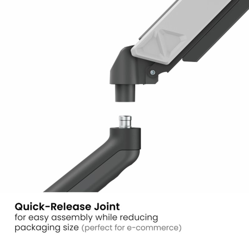 Dual Screen Rugged Mechanical Spring Monitor Arm for Desk Mounting 17"-32" - Image 4