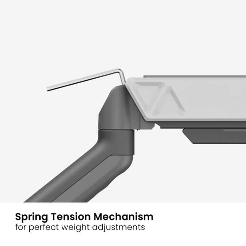 Dual Screen Rugged Mechanical Spring Monitor Arm for Desk Mounting 17"-32" - Image 3