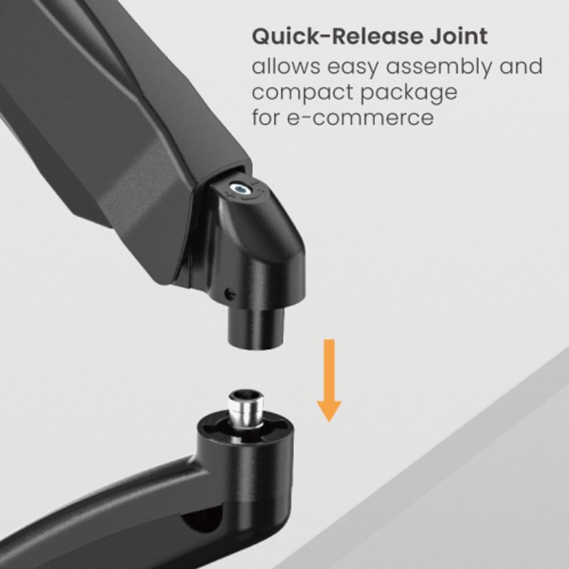 Economy Dual-Screen Spring-Assisted Monitor Arm For most 17"-32" Monitors - Image 6