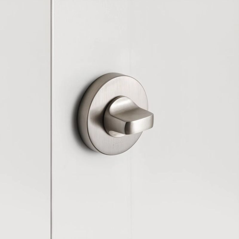 WELDER Modern bathroom door handle matte satin nickel - Image 3