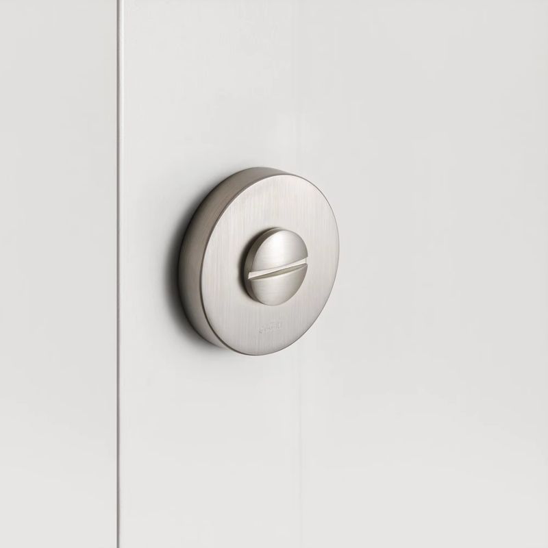 WELDER Modern bathroom door handle matte satin nickel - Image 4