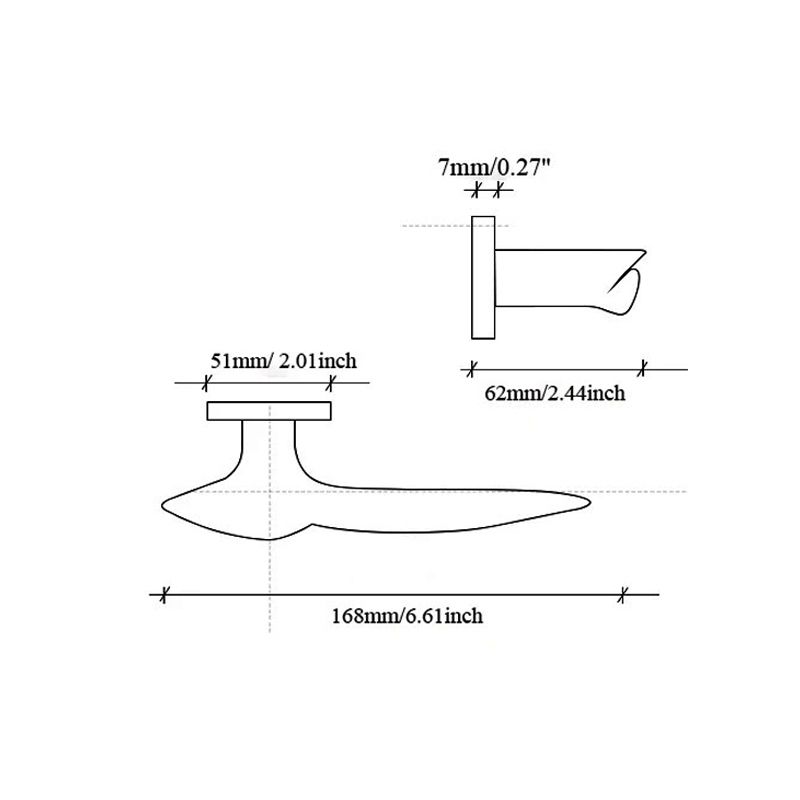 WELDER Modern bathroom door handle matte satin nickel - Image 5