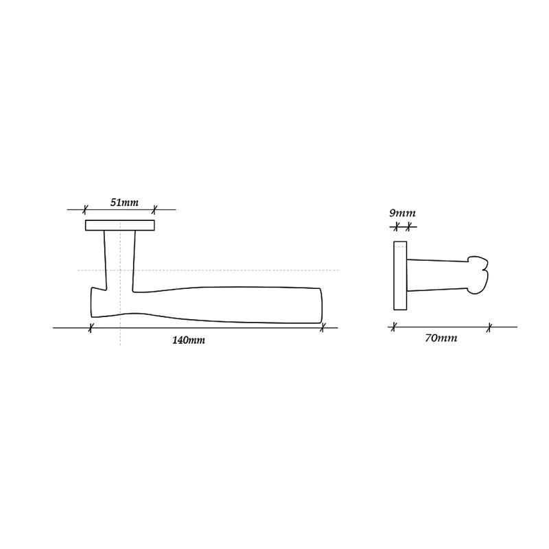 WELDER Modern Luxury interior door handle matte satin nickel - Image 4