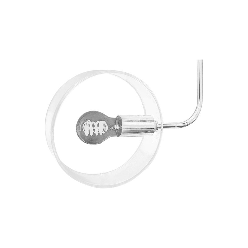 Modern pendant lamp with an Elegant Design 2 chanlinder Clear glass + Chrome finishing - Image 2