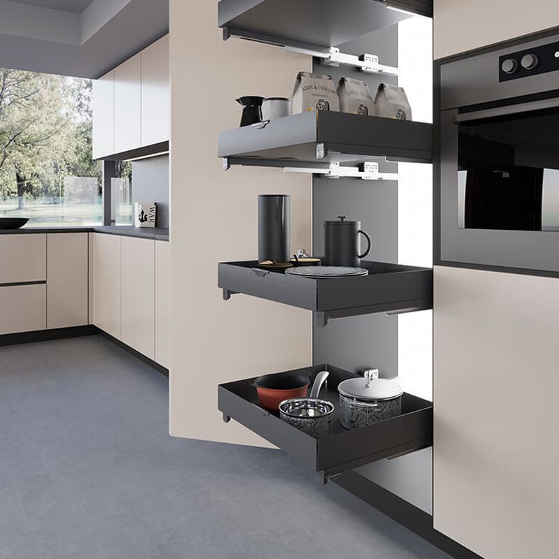 Inoxa - Drawer basket with spacers - manual extraction HYPER range, cabinet width 60 cm - Image 3
