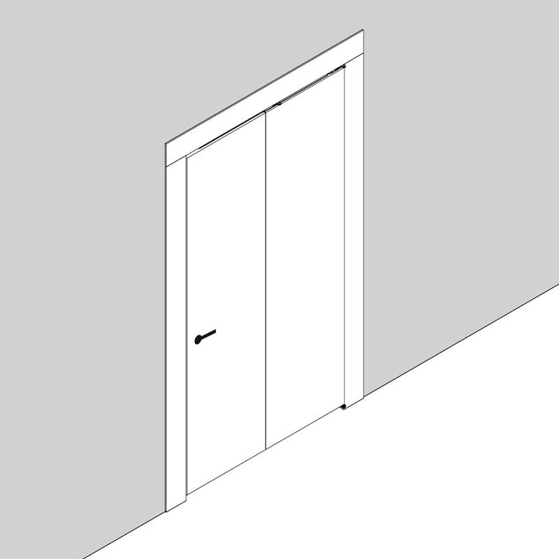 ALBATUR - 180 degrees Wooden Folding Door System, 80 cm, Right side - Image 4