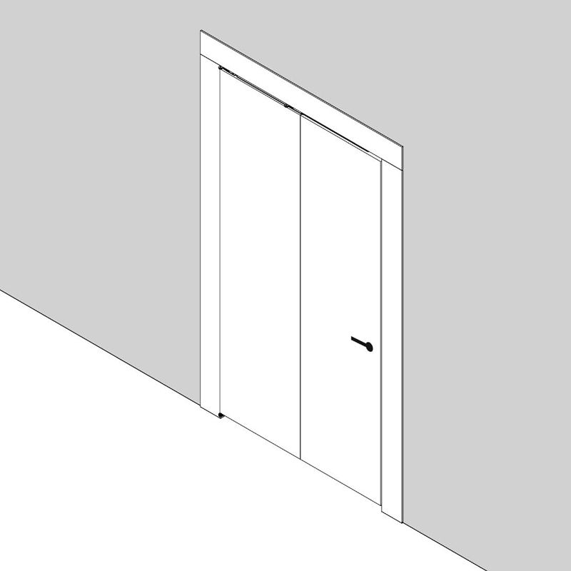 ALBATUR - 180 degrees Wooden Folding Door System, 80 cm, Left side - Image 6