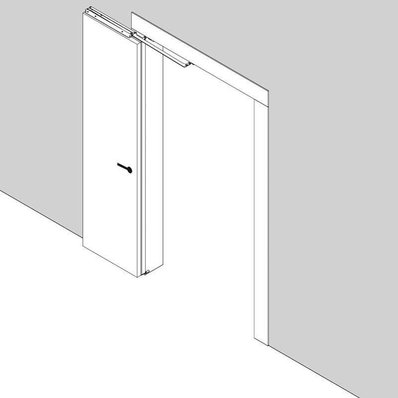 ALBATUR - 180 degrees Wooden Folding Door System, 80 cm, Left side - Image 4