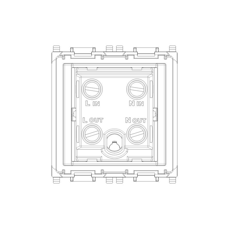 VIMAR - PLANA 2P ,2 module, 32A, 1-way switch, white - Image 3