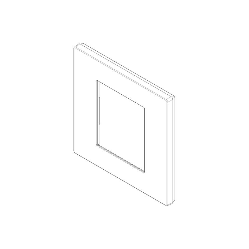 Vimar - LINEA 2 module cover plate , technopolymer, white - Image 2