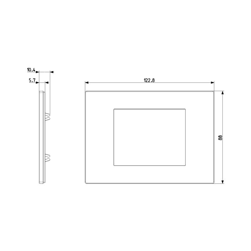Vimar - LINEA 3 module cover plate , metal, satin finish stainless steel - Image 3