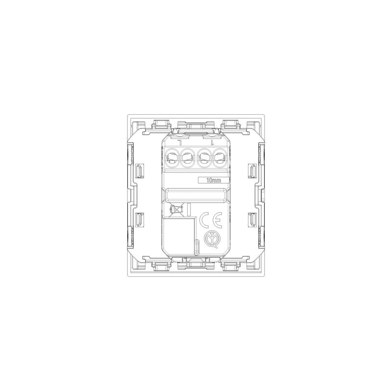 Vimar - LINEA 1P 10AX 2M 1-way switch in-line White - Image 4