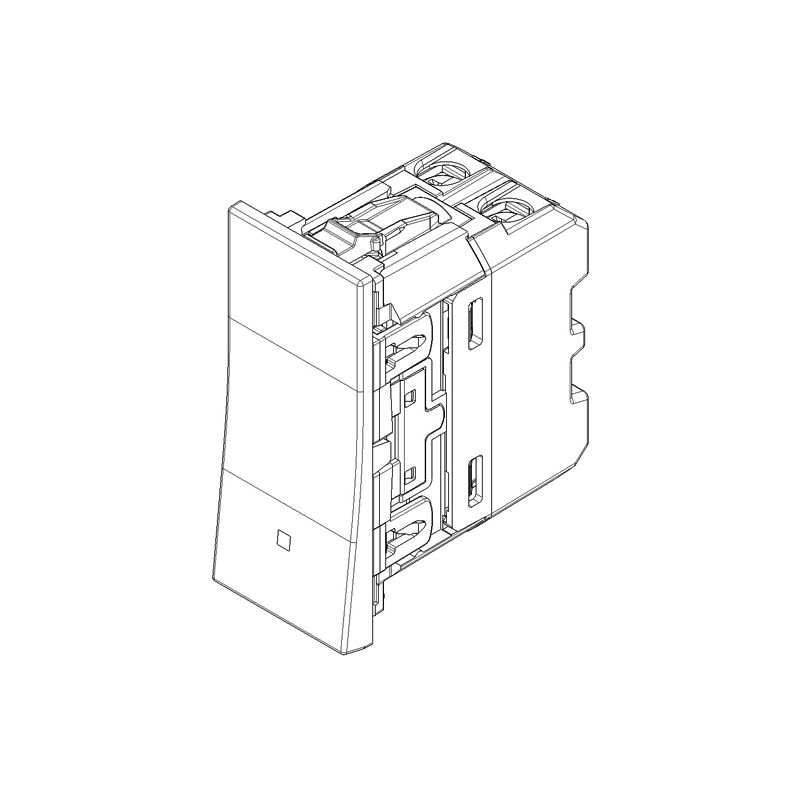 Vimar - LINEA 1P 10AX 1M reversing switch in-line white - Image 2