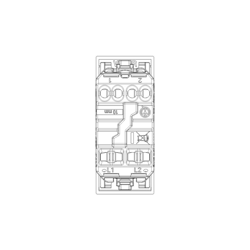 Vimar - LINEA 1P 10AX 1M reversing switch in-line white - Image 4