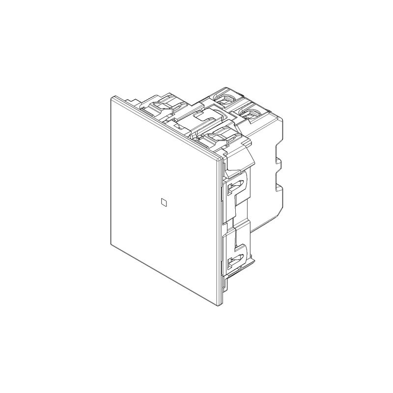 Vimar - LINEA, Axial 1P 10AX reversing switch 2M Black - Image 2
