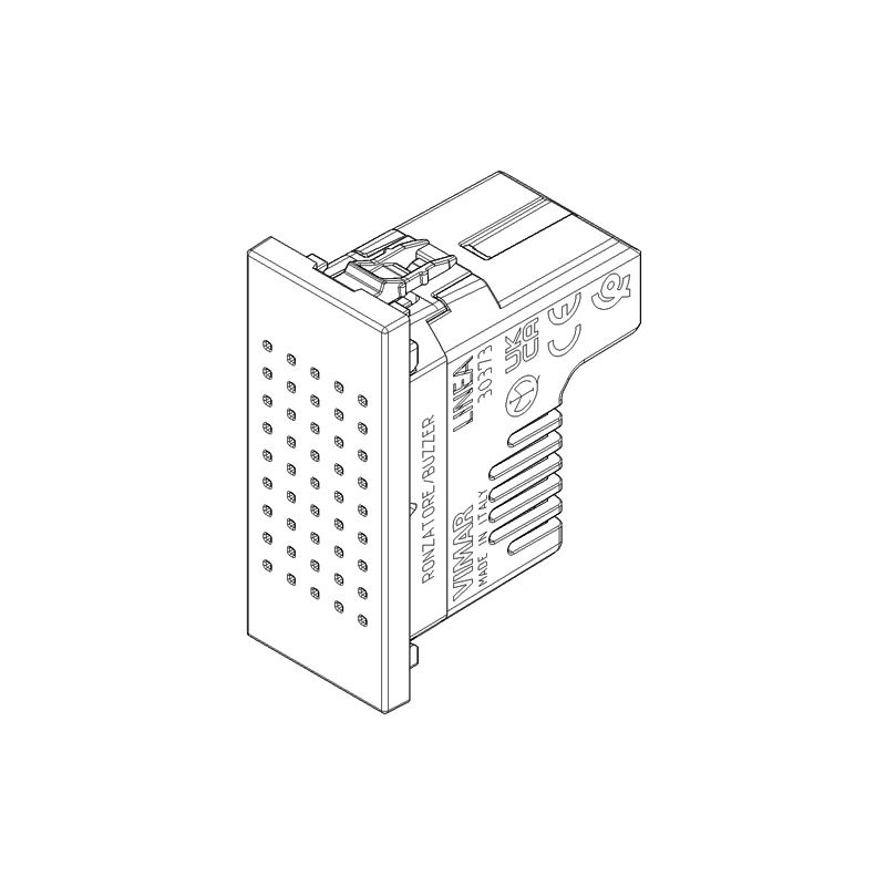 Vimar - LINEA, 230 V 50-60 Hz bell/buzzer, 1M, Black - Image 2