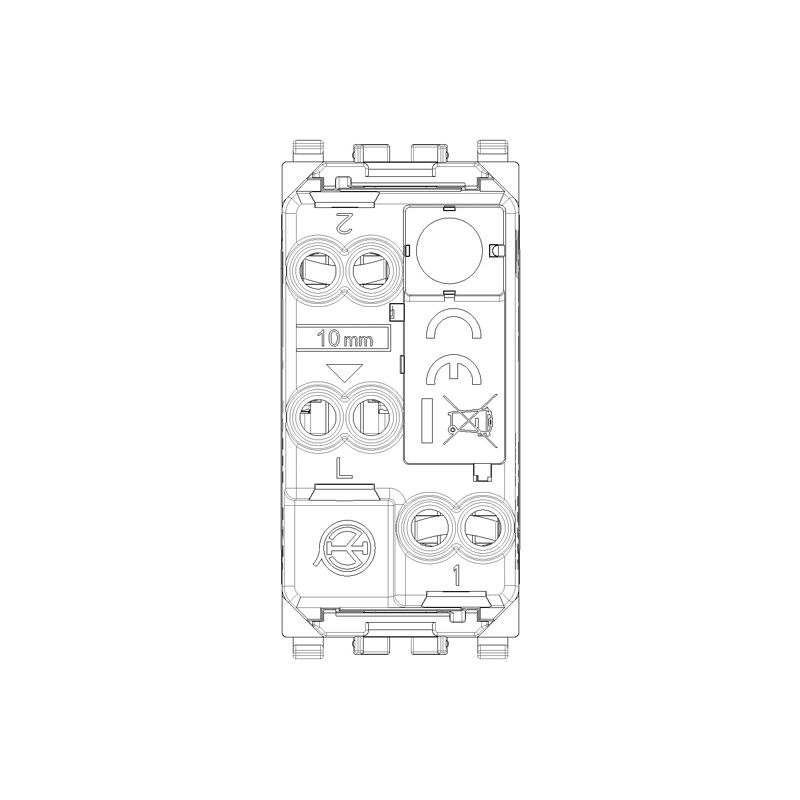 Vimar - EIKON, 1P 10AX 2-way switch Vintage gold - Image 3