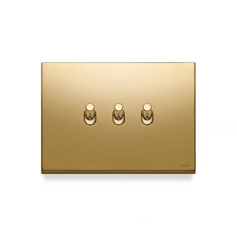 Vimar - EIKON, 1P 10AX 2-way switch Vintage gold - Image 5