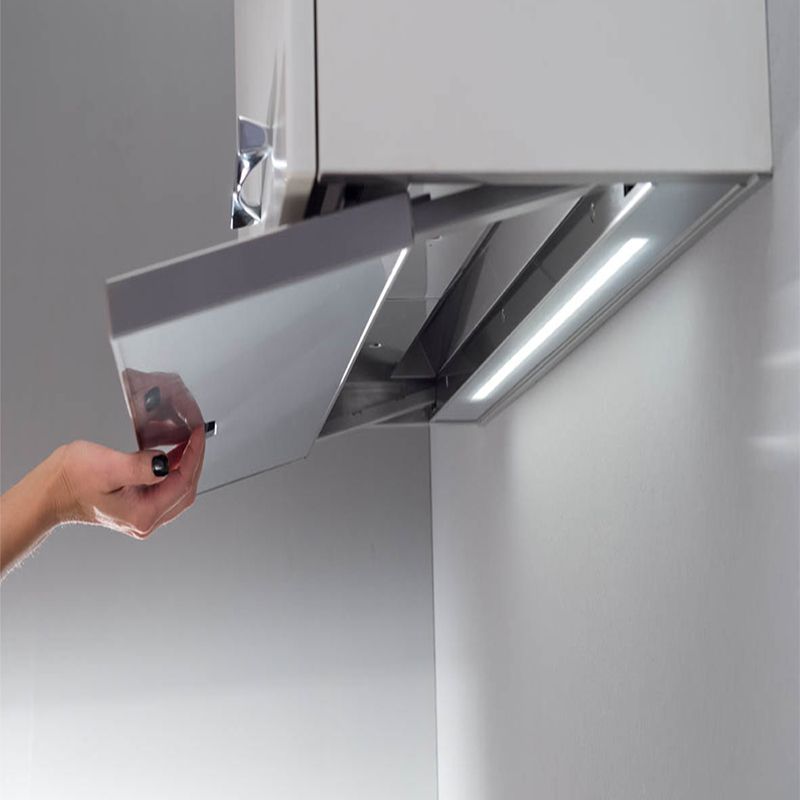 Sliver 90 Inox Built-In Hood 90 Cm - Motor 619 M3 / H - Stainless Steel - Image 4